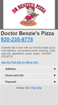 Mobile Screenshot of drbenziespizza.com